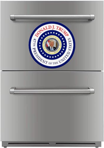 Image of 10 Pack President Donald Trump Inauguration Day 2025 Memorabilia Stickers Reflective Vinyl Sticker Laptop Decal Car Bumper Window Waterproof Sticker