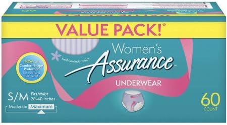 for Women Maximum Absorbency Protective Underwear, Small/Medium, 60 ct (60 Count) F
