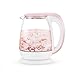 Produktbild LZK Wasserkocher aus Glas, automatischer Ausschalten des Gesundheitstees im Haushalt, elektrische Teekanne mit 1.8L Kapazität Null/Rosa/Einheitsgröße