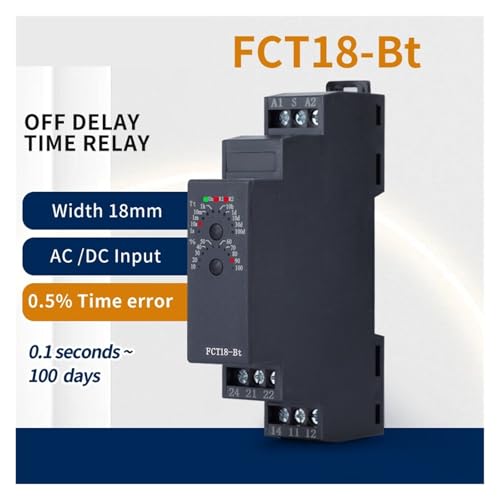 Relais de temporisation d'intervalle de type FCT18-Bt(DC24V) électronique