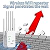 Ripetitore Wireless Wifi, amplificatore di segnale WiFi AC1200 Mbps, porta Gigabit Ethernet, ripetitore wifi potente per casa, 2 porte LAN, wifi extender per casa e ufficio,Plug and Play