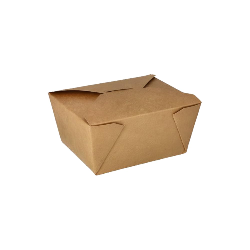 Générique 450 Boîtes Repas Américaines en Carton Kraft 780 ml – Écologiques, Résistantes, Fermeture à Rabat – Idéales pour Plats à Emporter