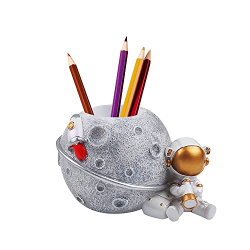 Trendy Boy Portalápices para Niños, Organizador de Escritorio de Astronauta para Decoración de Escritorio, Regalo de Regreso a la Escuela para Niños (113-C) Cover
