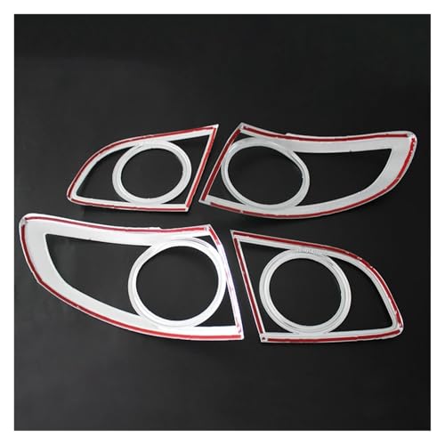 Accesorios cubierta de luz trasera cromada para Hyundai Santa Fe 2