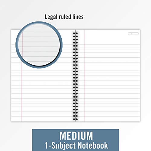 Cambridge Business Notebook, Legal Ruled, 6-1/2" X 9-1/2", Wirebound, Black, 2 Pack (73599) #TOP3