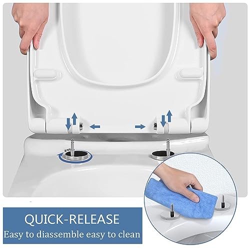 Abattant WC à fermeture douce taille S anti-bruit et durable - 6