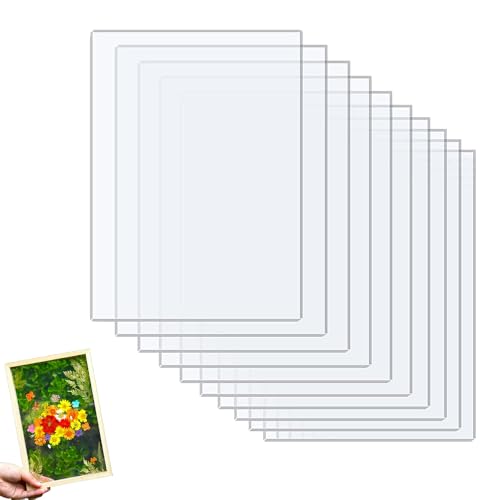 アクリル板 透明 10枚セット 150×100mm 厚さ1mm 保護フィルム付き 高透明 DIY 工作 レーザーカット ディスプレイ 装飾 プラ板