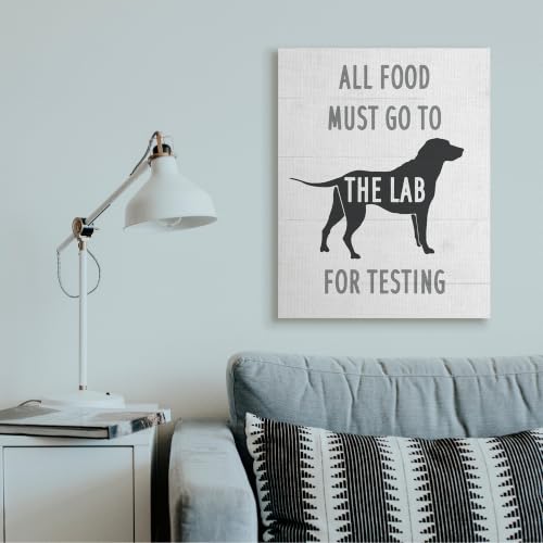 Image of Kitchen Humor Dog Food Phrase, 30 x 40 Inch Canvas Wall Art