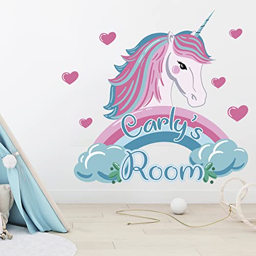 Vinilo Decorativo Unicornio para Pared Rosa miniatura 6