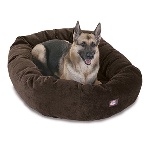 Image of Majestic Pet Villa 52 Inch Shredded Memory Foam Dog Bed for X-Large Sized Dog 52x35x11 Inch-Orthopedic Pet Bed with Removable Washable Cover-Washable X-Large Puppy Mat with Head Support-Storm