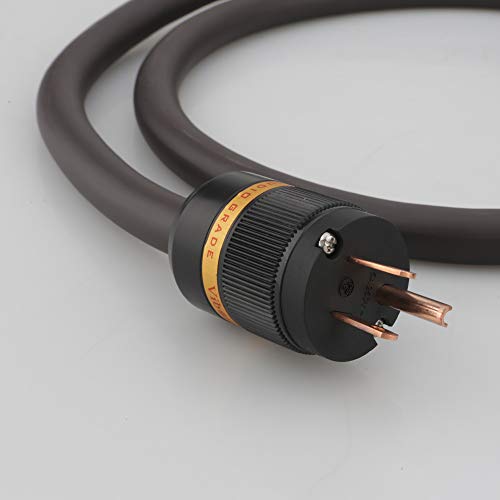 Viborg Mbu1606 Hifi Power Cable 5N Ofc 6Mm? /Core, 16Mm Copper Shielding + 2 Layers Foil Us Audiophile Power Cord With Pure Copper Us Plug + Iec C13 Connector (4.9Ft/1.5M) #TOP7