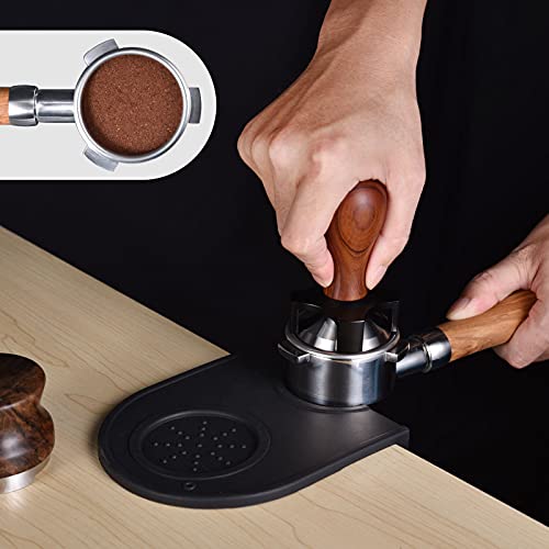 Image of 53mm Espresso Calibrated Tamper Fits 54mm Portafilter, Pavant Calibrated Coffee Tamper with Depth Adjuster, Stainless Steel Flat Base, Professional Barista Espresso Hand Tamper