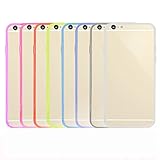 iPhone 6 Plus Case, iPhone 6S Plus Case, Costyle 8pcs 8 Colors Anti-Scratch Soft Slim Clear Back Case with Bumper Cover For iPhone 6/6S Plus 6+ 5.5 Inch-Black White Pink Hot Pink Purple Green Blue Red