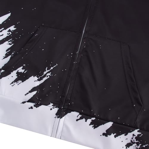 uideazone Boys Girls Zip Up Hoodies 3D Graphic Hooded Sweatshirts Hoody Coat with Pockets for Kids 6-14T4