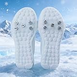 [mocoly]アウトドア雪上靴用滑り止めツール 5本爪 アイゼン 滑り止め 靴 雪 チェーンスパイク アイゼン スノースパイク 簡易装着 靴底用 かんじき 転倒防止機能付き 軽量 コンパクト 様々な靴に対応 登山/釣り/急斜面の歩行に