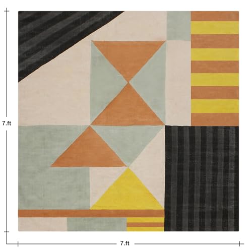 Tapis Kilim premium en coton épais motif géométrique chic