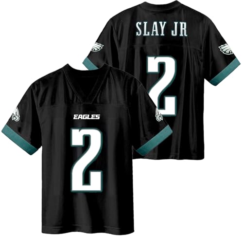 Darius Slay Jr Philadelphia Eagles Black 2 NFL Kids Youth 4-20 Name and Number Alternate Player Football Jersey (14-16)
