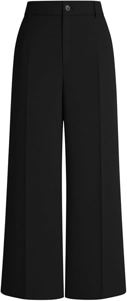 Dress Pants for Women Trendy 2026 High Waist Stretchy Work Pants Business Casual Straight Leg Trousers with Pockets - 5