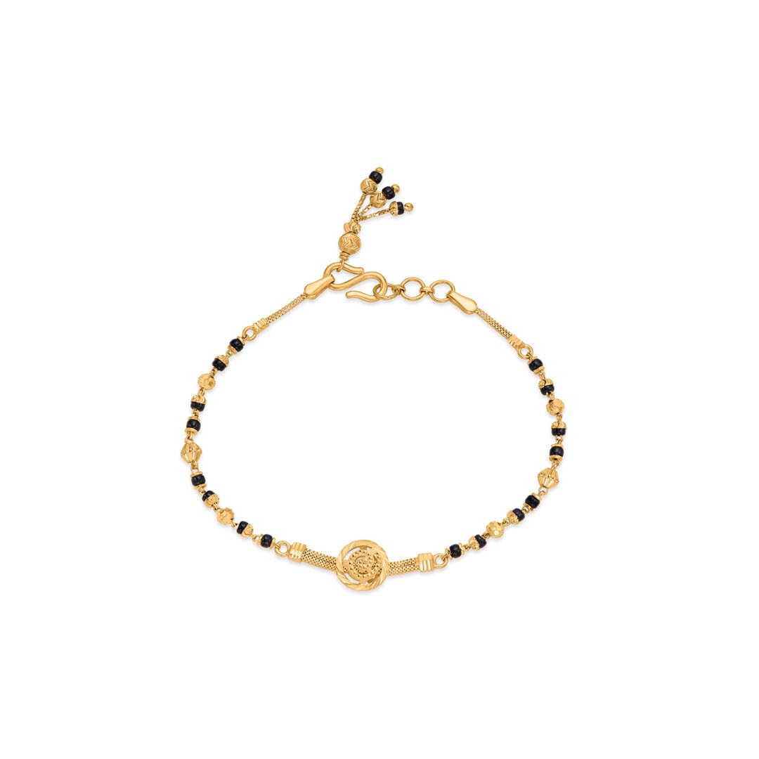 p. n. gadgil jewellers PNG Jewellers Mangal Charm Gold Mangalsutra Bracelet For Women-picture-11