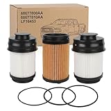 6.7 Cummins Fuel Filter Water Separator and Oil Filter Kit, Upgraded Leak-Proof Sealing, Replaces#