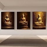 [Matériau de haute qualité]:Ces Buddha Zen peintures murales décoratives en toile respectueuses de l'environnement sont résistantes à l'eau et durables; Une encre de haute qualité est utilisée pour la pulvérisation afin que l'image finale soit claire, riche en détails et riche en décor.