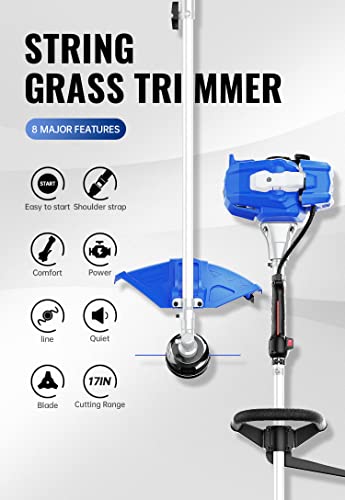 Wild Badger Power WBP26BCI 26Cc Weed Wacker Gas Powered, 3 In 1 String Trimmer/Edger 17'' thumb #5