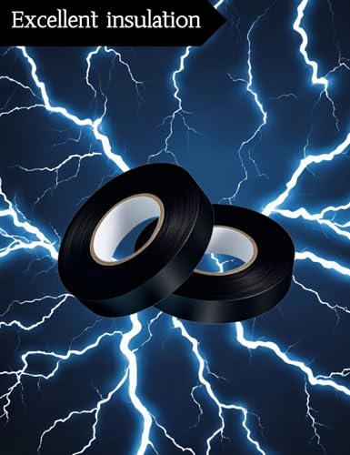 Image of 5 Pack Electrical Tape,3 /5-inch by 60-ft 600V PVC Rubber Based Glue High Sticky Universal Adhesive Tape for All Weather in Family DIY Maintenance Electrical Automobiles and Equipment