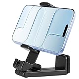 Cellet Airplane Phone Holder Mount – Foldable Travel Phone Clip for Airplane Tray Table or Luggage Handle, Adjustable 360° Rotation, Universal Fit for iPhone, Samsung, Google Pixel & More