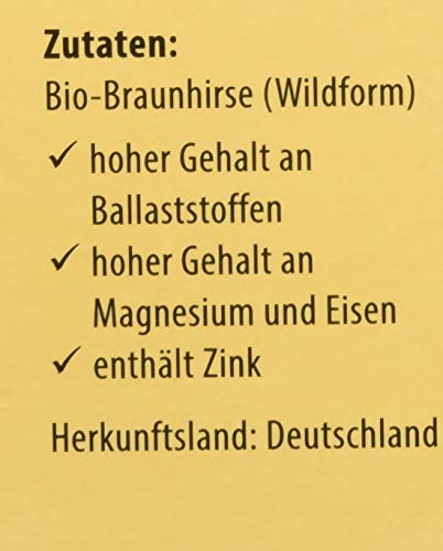 Reformhaus Braunhirse Bio, 500g (1er Pack)