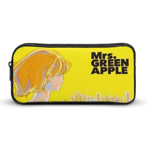 ミセス・グリーン・アップル 人気の筆箱 筆入れ 文具バッグ 筆箱 キャンバス 耐摩耗 文具収納 大容量 小学生 中学生 学習用品 22*12*5cm