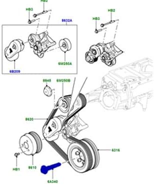 Miniatura 3 de GENUINE LAND ROVER PERNO CIGÜEÑAL POLEA RANGE ROVER LR4 RANGE ROVER SPORT DISCOVERY VELAR LR011952