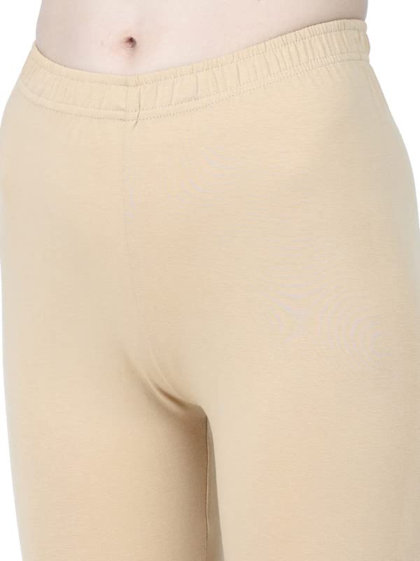 Image of Robinbosky Premium Stretchable Cotton Capri Legging for Women | Suitable for Formal wear & Casual wear | High-End Elastic Makes. The Leggings Squat Proof and Durable for Travel, Yoga, & Workout.