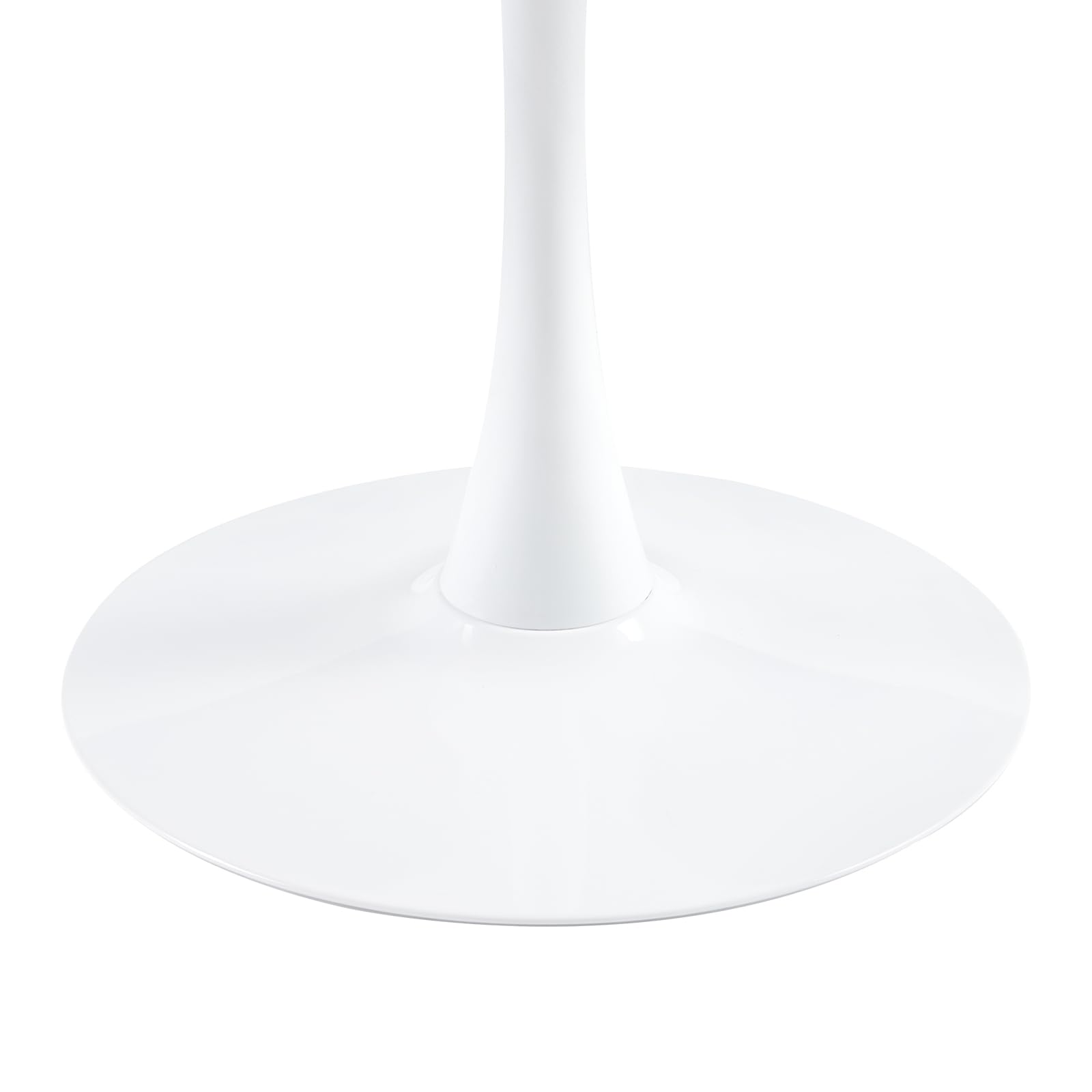 buybyroom Tavolo da pranzo rotondo moderno, Ø - 100 cm, scrivania, tavolo da bar, adatto per cucina, sala da pranzo, soggiorno e ufficio, per 4 persone, bianco