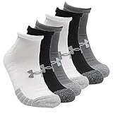 Under Armour 6 Paar HeatGear Lo Cut Sneaker Socken Unisex Kurzsocke, Farbe:Grau, Socken & Strümpfe:42-47