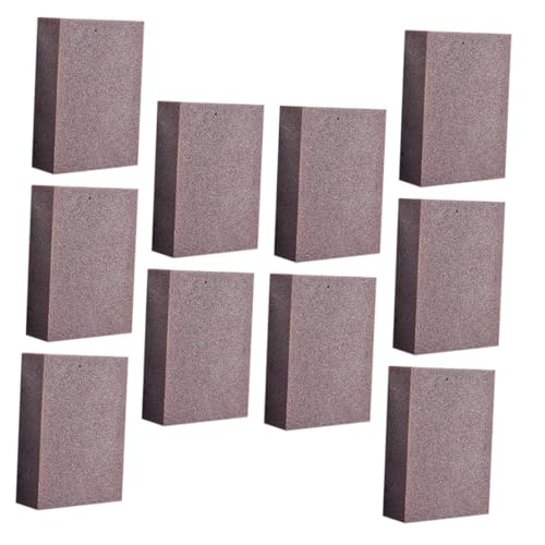 VALICLUD 10Piezas Esponjas De Limpieza De Unidades Esponjas De Lijado para Eliminar y Suciedad Limpieza De Utensilios De Cocina Marrón