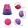 Gym Drawstring Backpack Water Resistant String Bag Nylon Cinch Sport Bag Sackpack