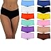 Sexy Basics Womens 12 Pack Grab Bag Cotton Spandex Boyshort Briefs, Colors May Vary