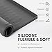 COAZEX 2 PCS Washer and Dryer Covers for the Top, 25.6''x 23.6'' Silicone Dryer Top Protector Mat Non-slip Waterproof Washing Machine Cover Protector Top Load for Laundry & Kitchen (Dark Gray)