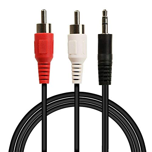 Cable divisor de audio 3.5mm a 2 RCA miniatura 2