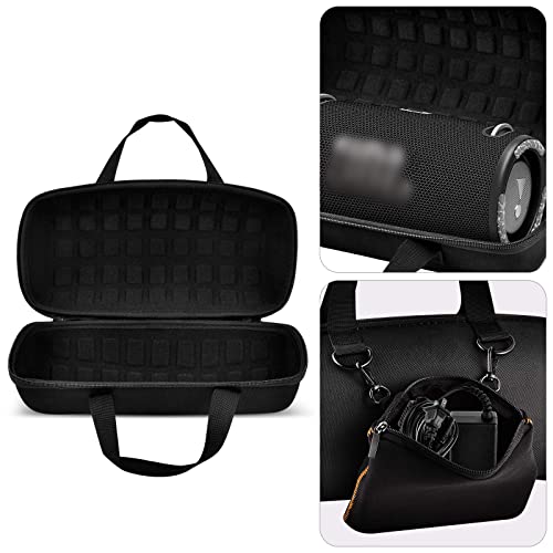 Hard Case For Jbl Xtreme 3/ Extreme 2 Portable Waterproof Wireless Bluetooth Speaker, Travel Carrying Storage Holder With Zipper Pocket Bag Fit For Charger Adapter And Accessories #TOP2