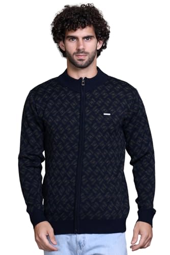 Image of GODFREY Full Sleeve Zipper Sweater for Man Winter Wear -Mens Woolen Sweaters Turtle Neck