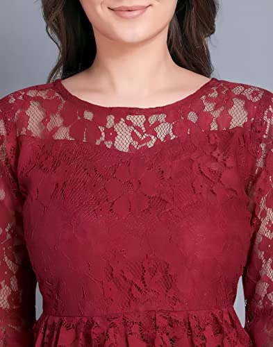 Image of Women Russel Net with Crepe Inner Net Tops || Casual Tops for Women