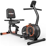 Recumbent Exercise Bike for Home,Recumbent Stationary Bikes for Adults & Seniors,Load Capacity of 400 pounds,Equipped with 16 Adjustable Gears, and Soft Adjustable Seats