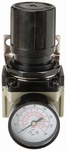 125 PSI 1/2 in. NPT Air Flow Regulator with Dial Gauge New 90 Day Warranty