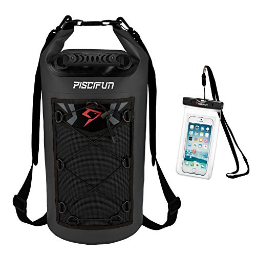 Piscifun Bolso seco Impermeable Flotante Mochila para Deportes acuáticos: Pesca Navegación