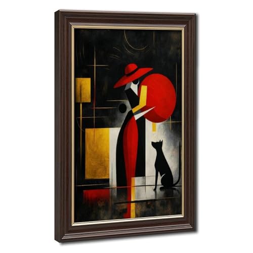 Impression sur toile femme chat rouge Scarlet And Loyalty pour déco de chambre