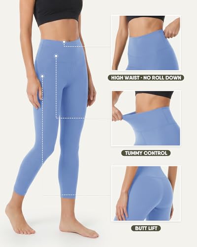 Image of ZOOSIXX High Waisted Leggings for Women Tummy Control Soft Workout Lounge Gym Pants