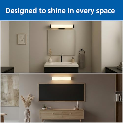 Image of Philips Smart Wi-Fi VEGA 22W RGB LED Wall Light | App & Voice Control | 16M Colors | Music Sync | Dimmable | Compatible with Alexa & Google Assistant | Indoor Decorative Lighting | Pack of 1