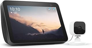 Echo Show 8 (2nd Gen), Charcoal with Blink Mini