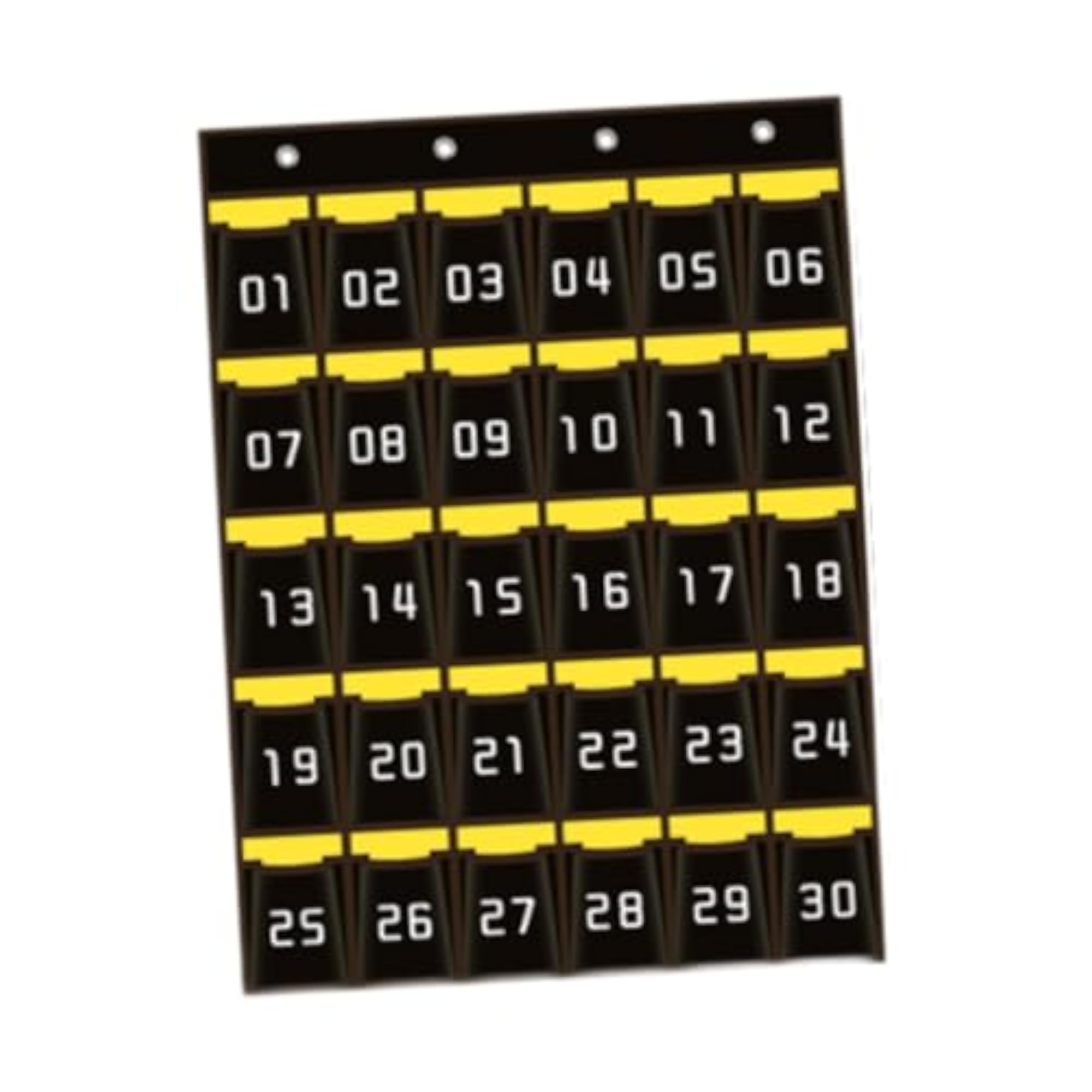 Classroom Pocket Chart Wall Hanging with Number Storage Bag